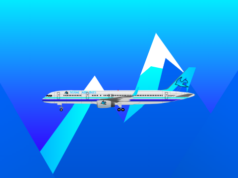 みらいエアラインズ　Boeing 757