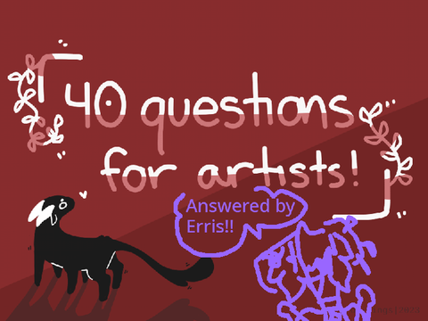 40 questions for artists !! remix