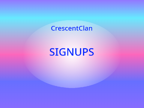 CrescentClan Signups