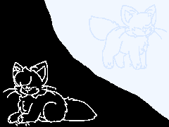 Day 143 and 144 of drawing bean cats | Void bean and cloud bean