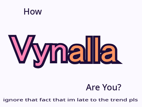 how VYNALLA are I
