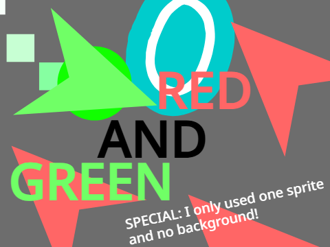 Red and Green : With only one sprite !