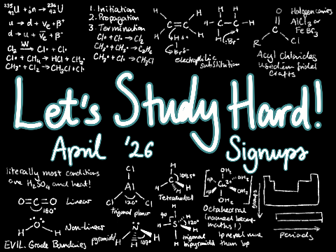 [BACKUPS] Let's Study Hard! ⌬ April 2026 Signups