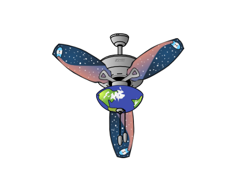 Hunter Discovery Ceiling Fan remix