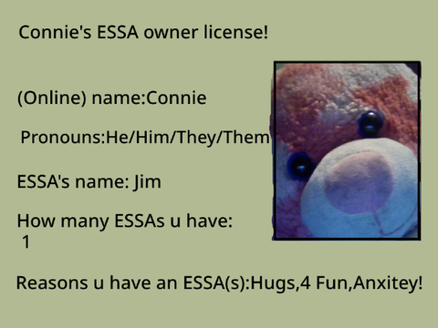 ESSA owner license! (mine!)