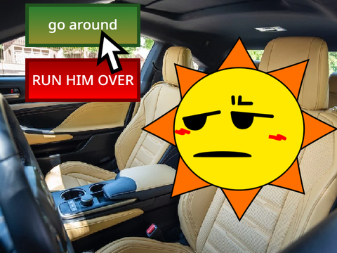 do i run over this liberal or do i drive around him MR. SUN VERSION [REUPLOAD]