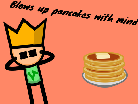 Blows up pancakes with mind || #Animation