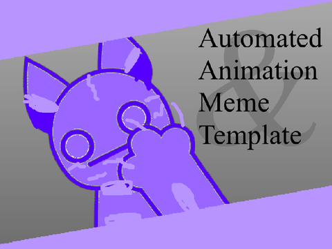 Automation Meme Template remix purple cat
