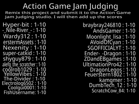Action Game Jam Judging