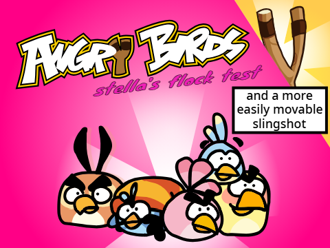 Angry Birds Scratch Stella's Flock Test