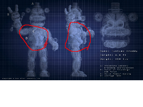 FNAF SL easter egg- freddy blueprint