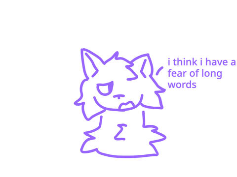 Template cat has the fear of long words // animation? // meme