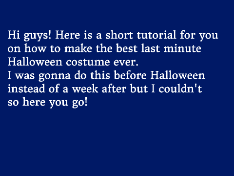 The Best Last Minute Halloween Costume Ever