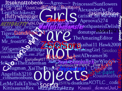 GIRLS ARE NOT OBJECTS! remix remix remix remix remix