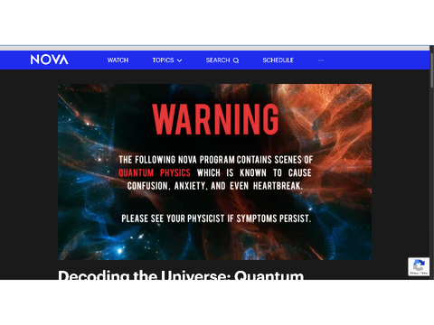 Odd disclaimer