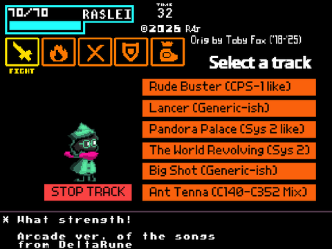 DeltaRune Arcade Style Tracks