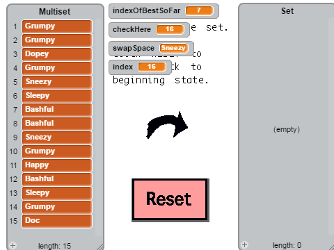 MultiSet to Set (starter code) remix remix