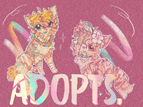 1/2 ADOPTS :) | because I didnt design in a while :> | ota | idk what to post.