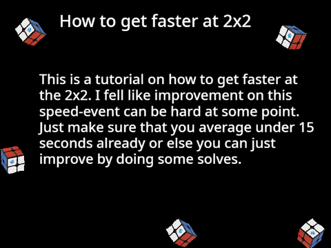 2x2 improvement tutorial