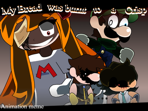 My bread was burnt to a crisp // Animation meme // Mario and friends