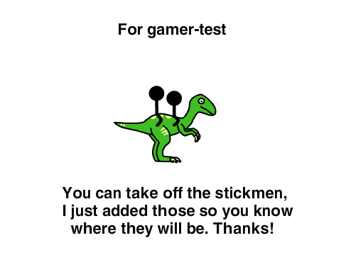 Dinosaur for gamer-test