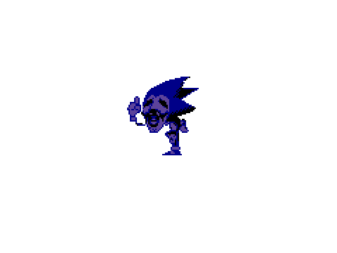 Hyper-realistic Sonic sprite