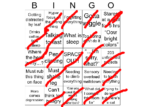 ADHD Bingo remix