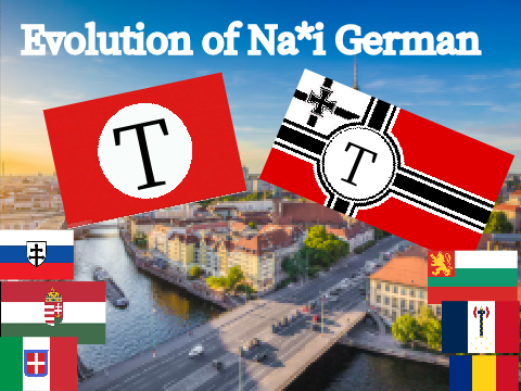Evolution of Nazi German in WW2