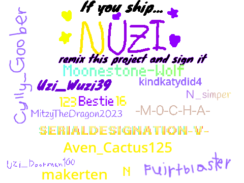If you ship NUZI remix this project and sign it!  Fruity's addition