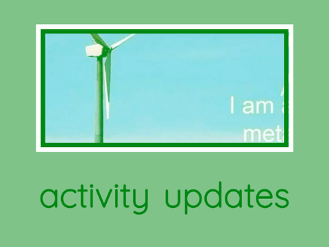 activity updates? + apology