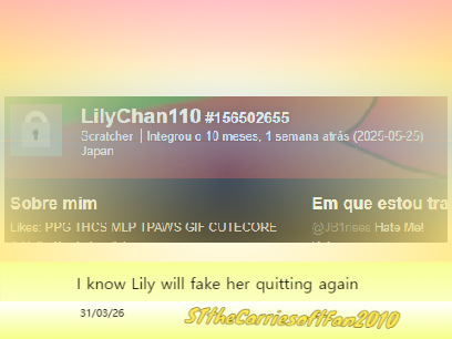 I know Lily will fake her quitting again