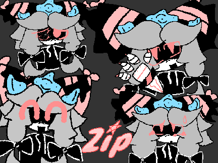 Zip art! (I wanted to do a full body but..)