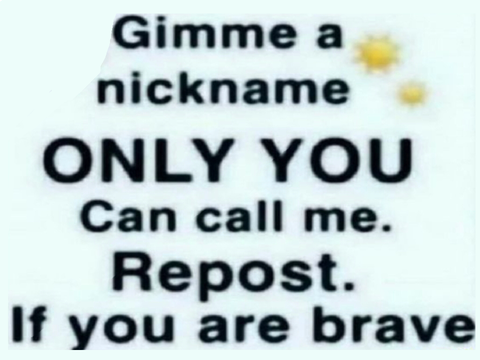 Gimme A Nickname Only You Can Call Me! remix remix remix