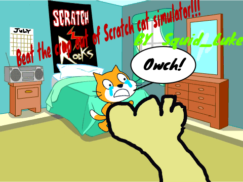 Beat the crap out of Scratch Cat simulator