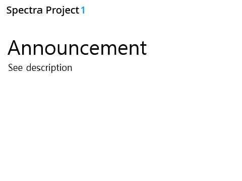 Spectra announcement - Deprecation | APRIL FOOL'S