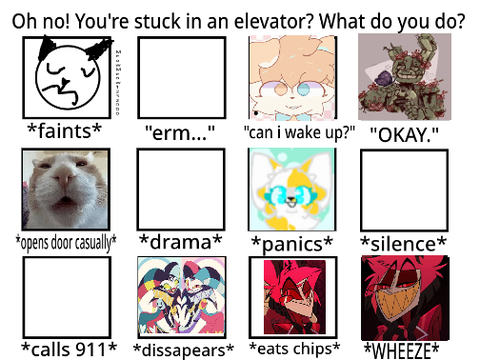 Oh no! You're stuck in an elevator! What do you do? remix remix remix