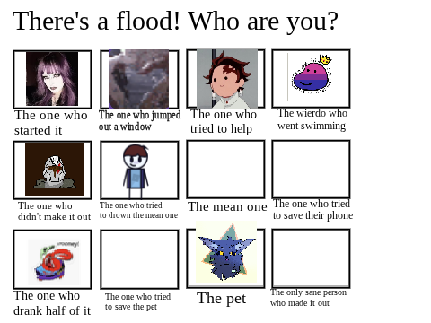 There's a flood! Who are you? remix  remix remix remix remix remix