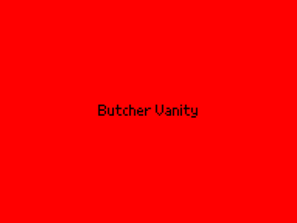 BUTCHER VANITY