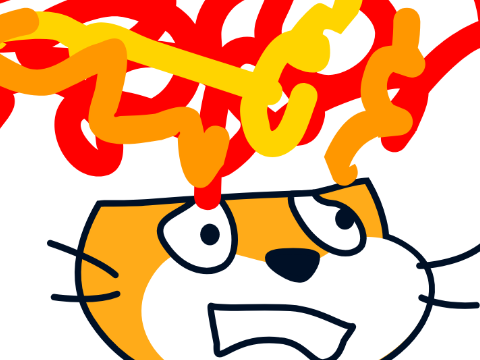 I watched Tadc 8! (But now this scratch cat is me RN)