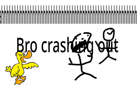 bro crashs out
