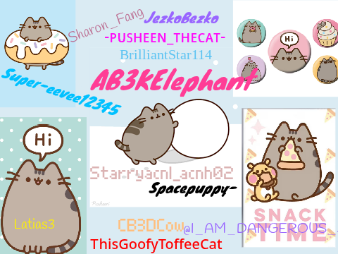 Sign if you love pusheen!!! :D remix