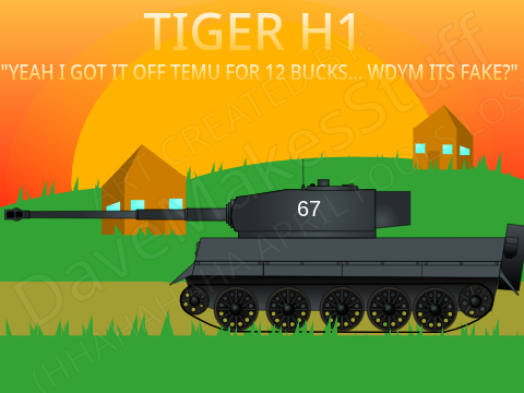 Yugoslavian Tiger I Film Prop | Vector