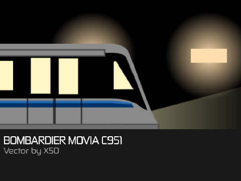 Bombardier Movia C951 vector