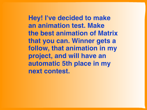 Animation Contest-Matrix bullet dodging