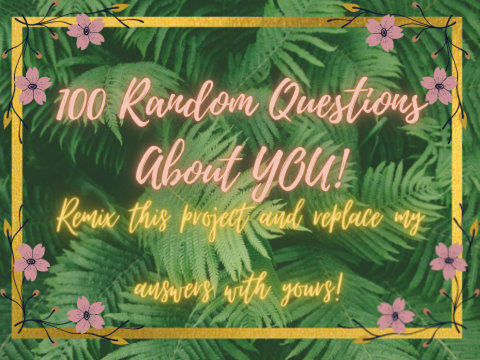 ✧ 100 Random Questions About YOU! ✧ remix