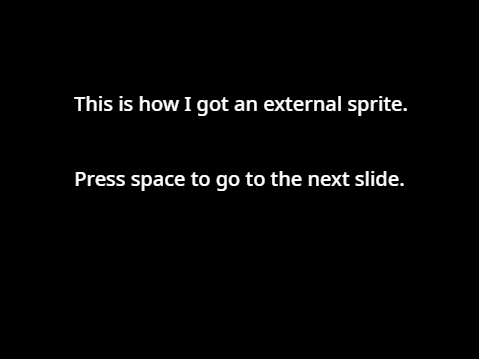 How to get external sprites.