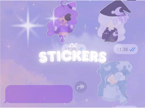 #007: oc text stickers ~`☆