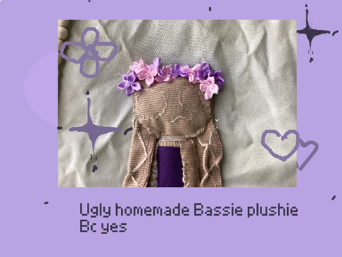 Homemade Bassie Plushie :)
