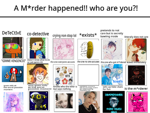 A M*rder happened!! who are you?! >:3  remix remix remix remix