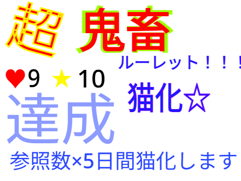 参照数×5日間猫化します！